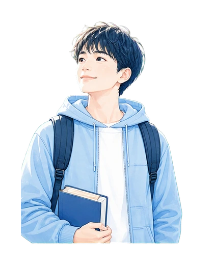 学生の参加者イラスト